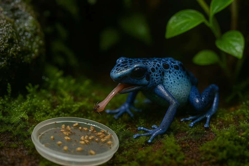 what and how to feed a dart frog for optimal health
