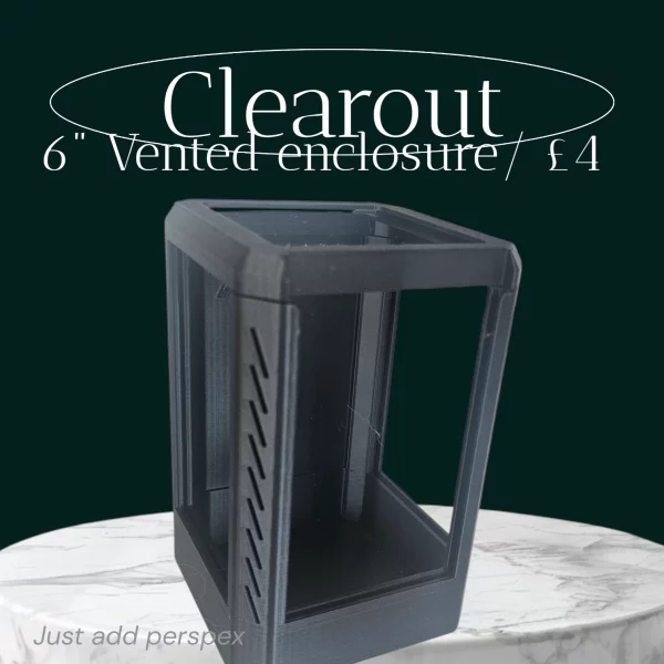 3D printed 6-inch vented isopod display enclosure frame only