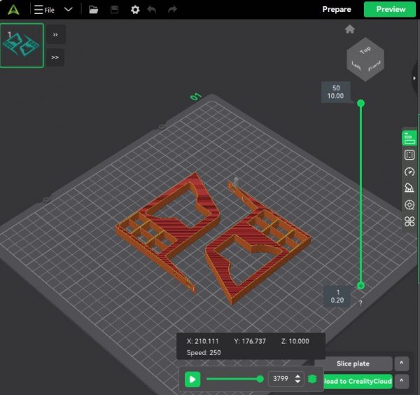 initial design of arcadia led wall mounts