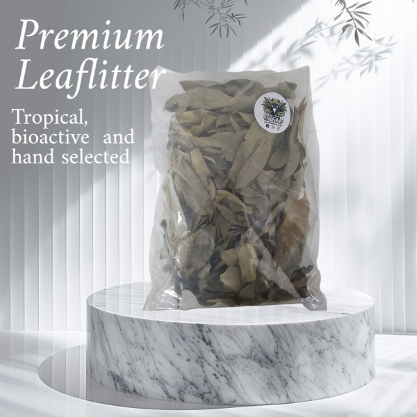 Premium Bioactive Leaf Mix in sealed bag – slow-degrading tropical leaf litter for vivarium and terrarium setups by The Frogfather