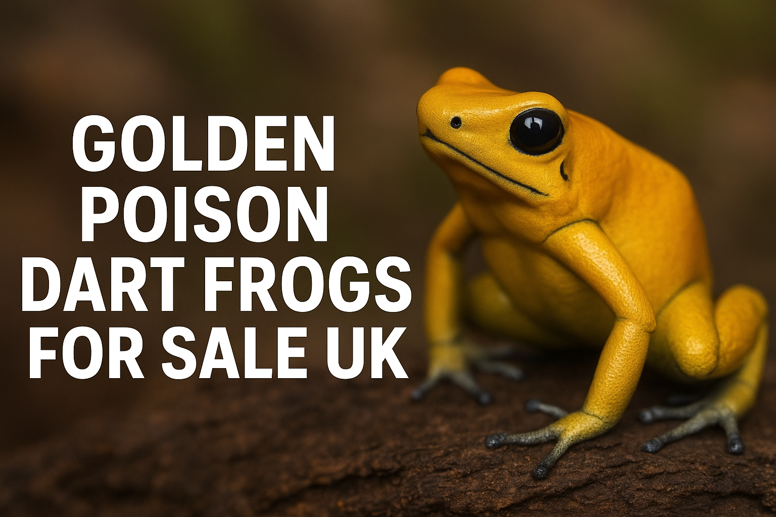 Phyllobates terribilis golden poison dart frog