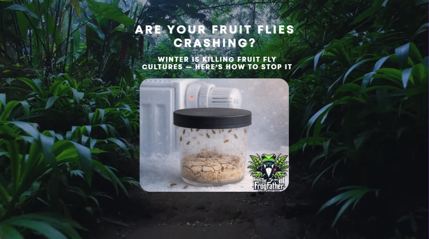 Fruit fly culture drying out in winter near central heating