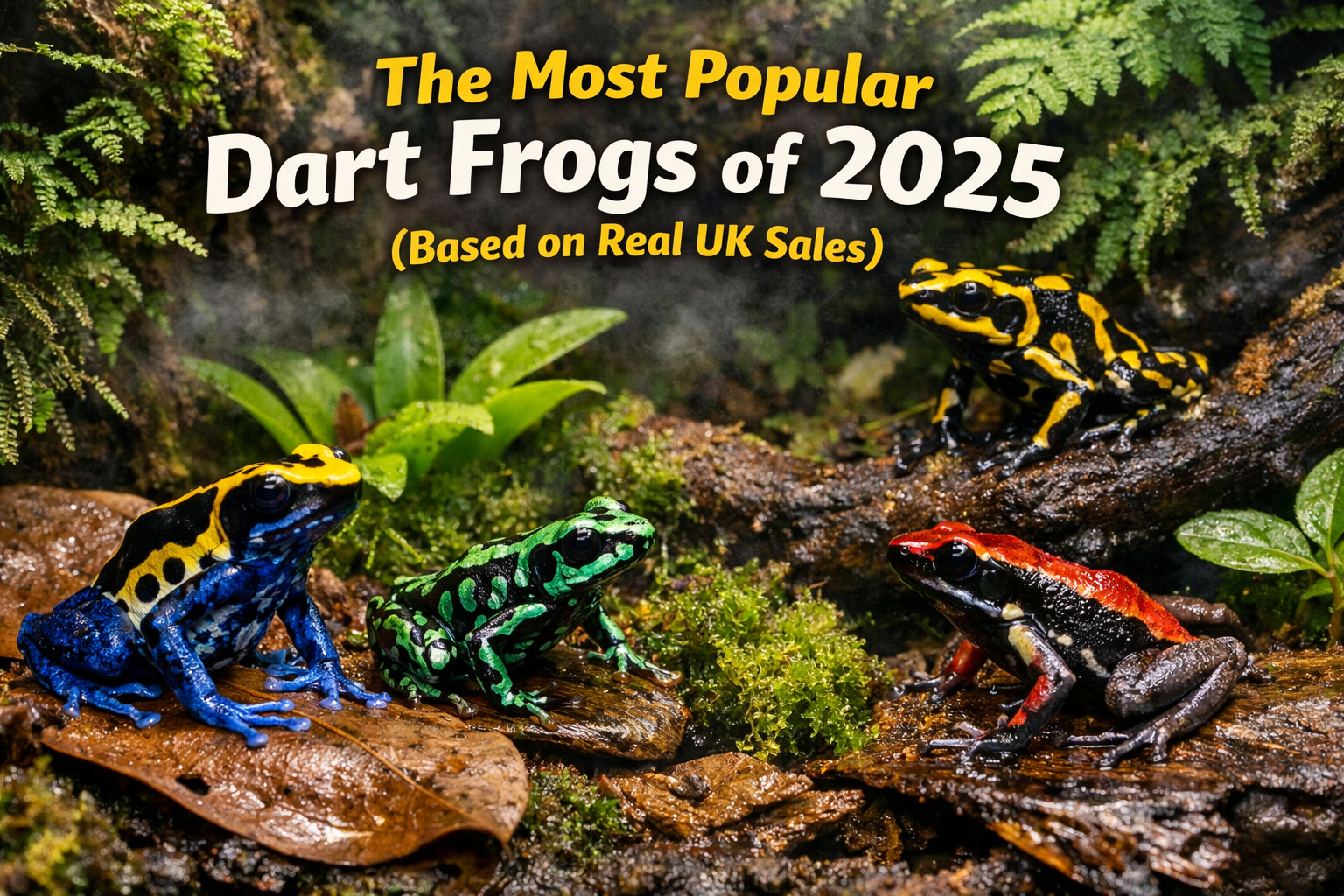 ost popular dart frogs of 2025 in the UK in a planted bioactive vivarium