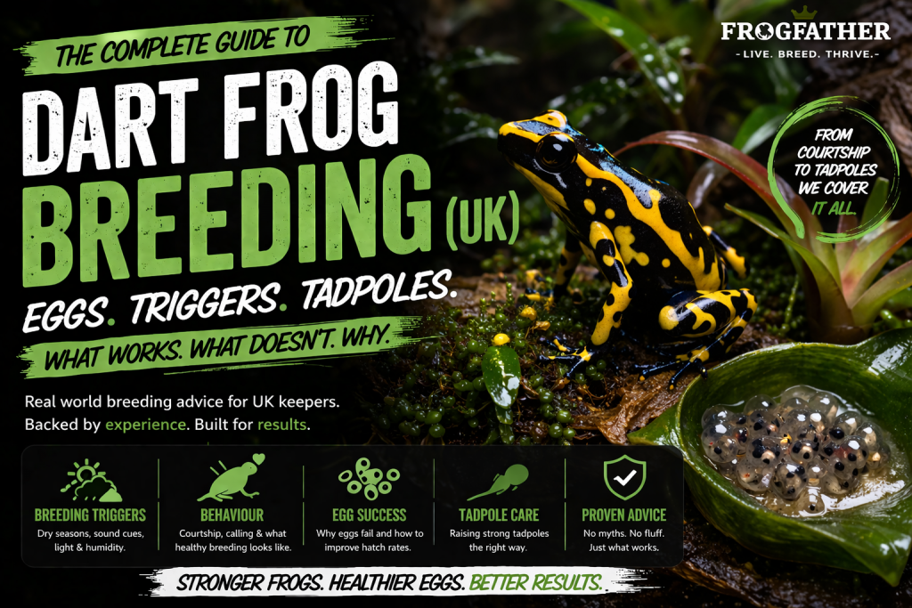 Dart Frog Breeding Guide (UK) – Eggs, Triggers, Tadpoles & Common ...