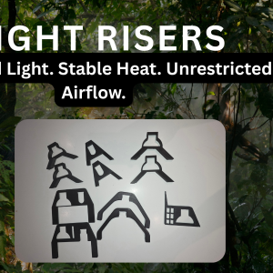 Pair of Frogfather vivarium LED light stands for an Arcadia Jungle Dawn lighting unit